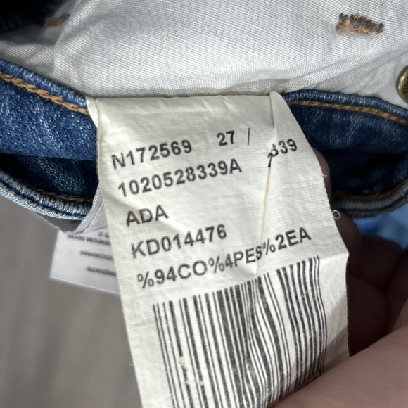 Mavi Womens Size 27 Ada Mid Rise Blue Denim Boyfriend Jeans Star Pattern NWT - Picture 4 of 10